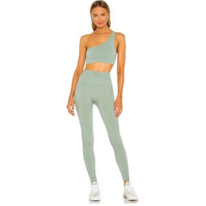 Set Active X REVOLVE Women's Seamless Ribbed Leggings In Mint Green Aspen Size S
